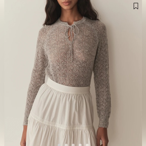 DOEN Ophira Heather Gray KnitNEW with tagssize XS